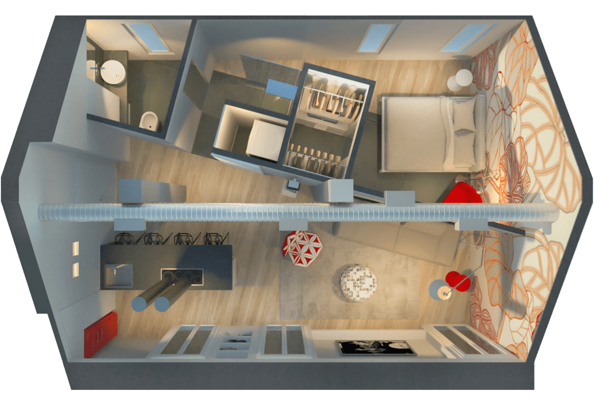 appartamento stile moderno